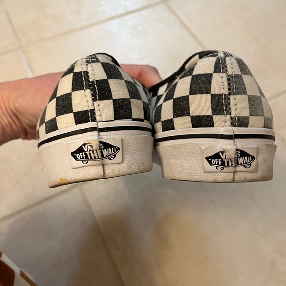 Vans checkerboard originals- black white. M8.5/w10 - Picture 2 of 4